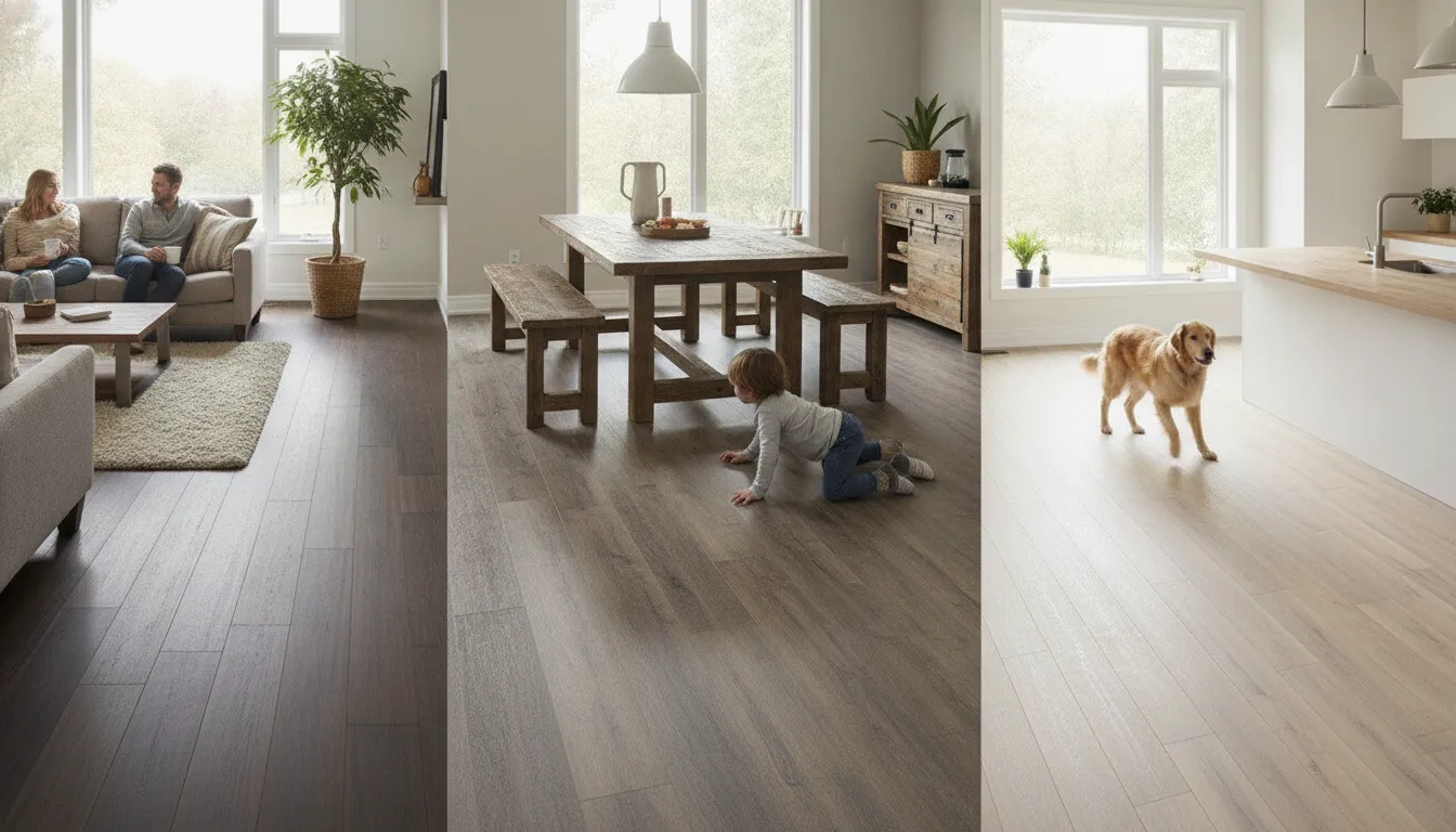 Hardwood, Laminate or Vinyl Plank: Flooring for Real Life