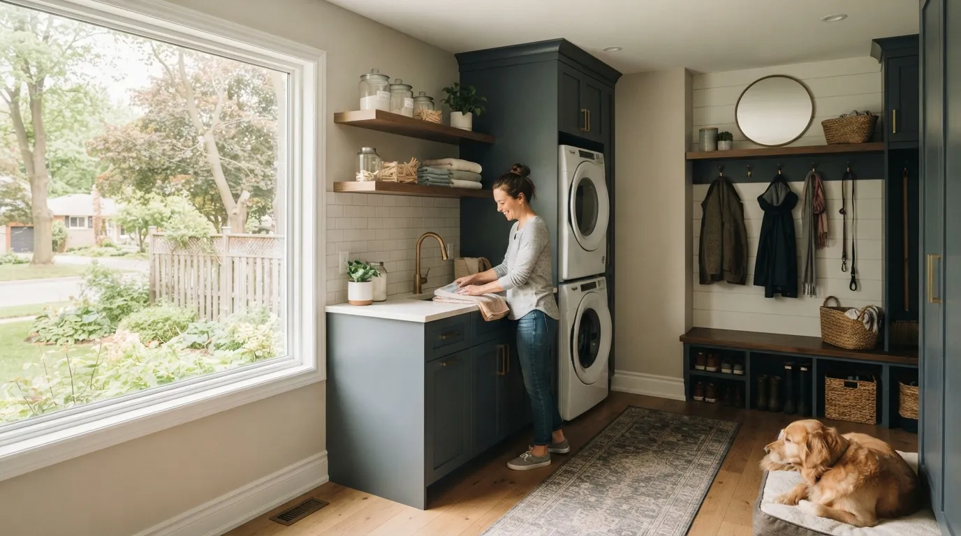 Laundry and Mudroom Rebuild in Scugog, Ontario